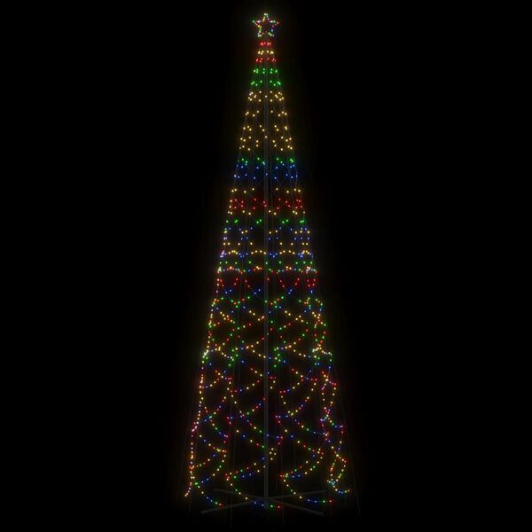 vidaXL Árbol de Navidad cónico 1400 LED de colores 160x500 cm