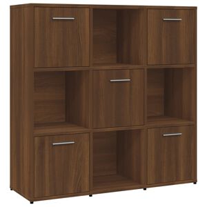 vidaXL Estanter&iacute;a madera contrachapada roble marr&oacute;n 90x30x90 cm
