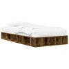 vidaXL Estructura de cama con almacenamiento Madera envejecida