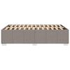 vidaXL Estructura de cama sin colch&oacute;n tela gris taupe 120x200 cm