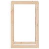 vidaXL Estante para leña madera maciza de pino 60x25x100 cm