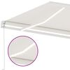 vidaXL Toldo manual retr&aacute;ctil con luz LED crema 450x350 cm
