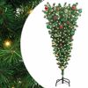 vidaXL &Aacute;rbol de Navidad artificial preiluminado al rev&eacute;s con juego de bolas
