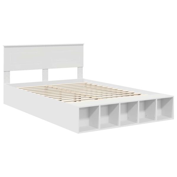 vidaXL Estructura de cama Manual 150 x 200 cm Madera contrachapada