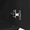 vidaXL Vitrina Negro 60 x 35 x 70 cm Madera contrachapada