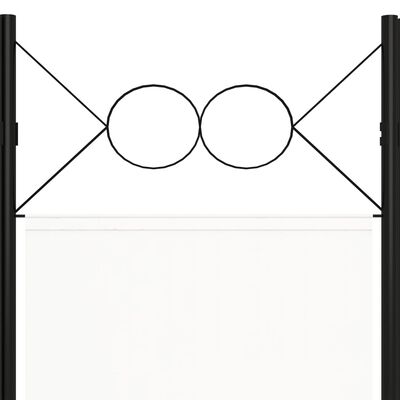 vidaXL Biombo divisor de 6 paneles blanco 240x180 cm