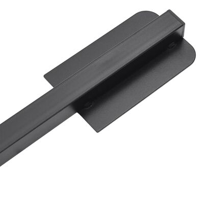 vidaXL Base de sombrilla para mástil de Ø38/48 mm acero negro brillo