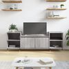 vidaXL Mueble para TV madera contrachapada gris Sonoma 160x35x55 cm