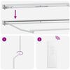 vidaXL Toldo Retr&aacute;ctil El&eacute;ctrico Crema 2,5 x 2 m