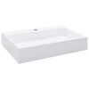 vidaXL Lavabo 60x38x11 cm resina mineral/m&aacute;rmol blanco