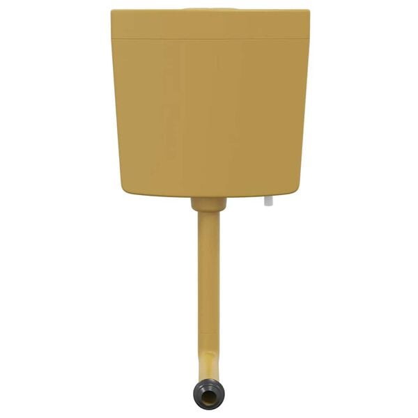 vidaXL Cisterna de inodoro con entrada de agua inferior curry 3/6 L