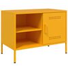 vidaXL Muebles para TV 2 piezas acero amarillo mostaza 68x39x50,5 cm