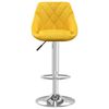 vidaXL Taburete de bar de terciopelo amarillo mostaza