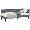 vidaXL Estructura de cama en esquina Gris oscuro 80 x 200 cm