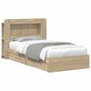 vidaXL Estructura de cama con almacenamiento Roble Sonoma 75 x 190 cm