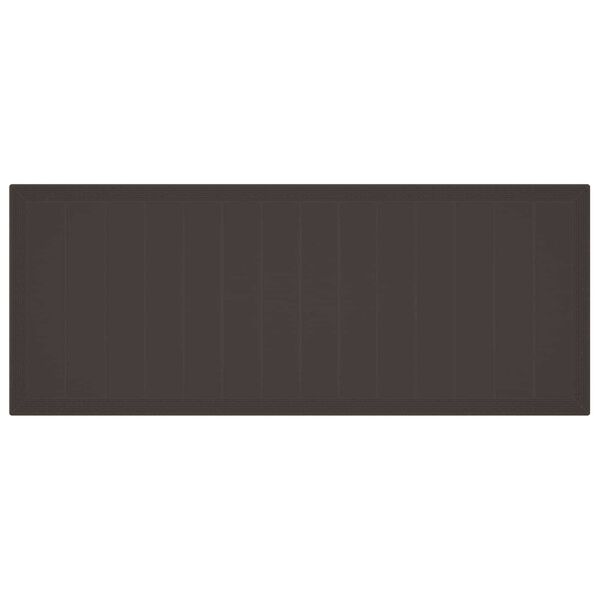 vidaXL Conjunto de Comedor de Jard&iacute;n 11 pcs Marr&oacute;n Polipropileno