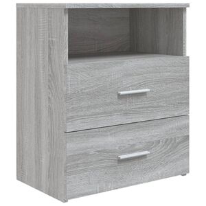 vidaXL Mesita de noche gris sonoma 50x32x60 cm