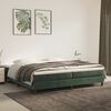 vidaXL Estructura Estructura de cama con somier terciopelo verde oscuro 200x200 cm