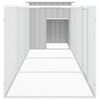 vidaXL Gallinero de acero galvanizado gris 400x91x100 cm