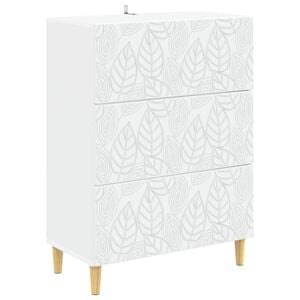 vidaXL Cajonera Blanco 66 x 34,5 x 90 cm Madera de ingenier&iacute;a