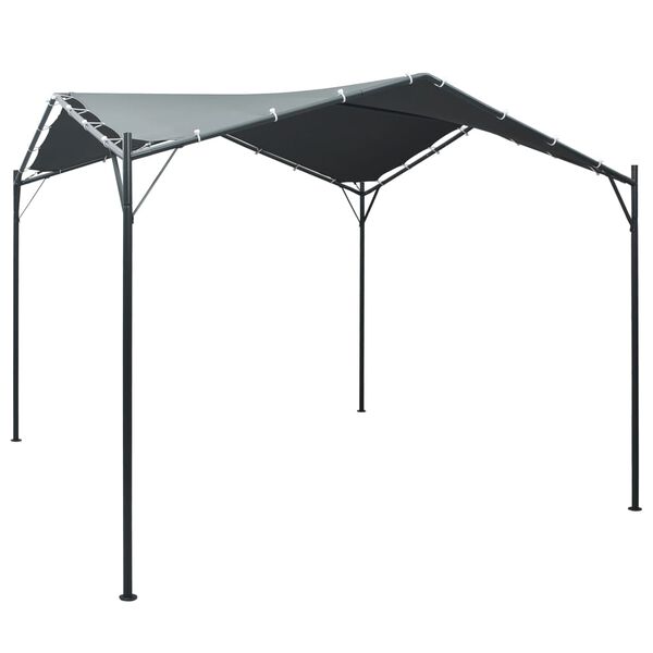 vidaXL Cenador carpa de acero gris antracita 3x3 m