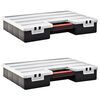 vidaXL Caja compartimentos 2 uds divisores pl&aacute;stico 460x325x80 mm