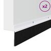 vidaXL Sellos de cepillo de puerta atornillables 2 pcs 100 cm