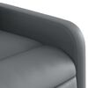 vidaXL Sillón de masaje reclinable cuero sintético gris