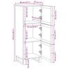 vidaXL Aparador alto Marr&oacute;n 40 x 33 x 110 cm Madera de mango maciza
