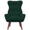vidaXL sill&oacute;n Verde oscuro 69 x 74 x 93 cm Terciopelo