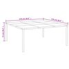 vidaXL Juego de comedor de jard&iacute;n 13 piezas acero