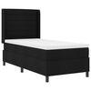 vidaXL Cama tipo Box Spring con colch&oacute;n Negro 90 x 190 cm tela