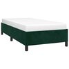 vidaXL Estructura de cama sin colch&oacute;n terciopelo verde oscuro 90x200cm