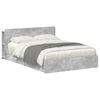vidaXL Estructura de cama con almacenamiento con caj&oacute;n Gris Hormig&oacute;n