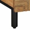 vidaXL Mesa de centro madera maciza de mango negra 100x54x40 cm marr&oacute;n