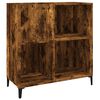 vidaXL Mueble discos madera contrachapada roble ahumado 84,5x38x89 cm
