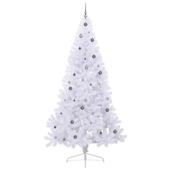 vidaXL &Aacute;rbol de Navidad artificial con 300 LED 240 cm PVC y Acero