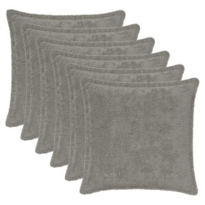 vidaXL Funda de almohada 6 uds. HOUTEN Gris Claro 30 x 30 cm