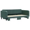 vidaXL Sofá cama nido terciopelo verde oscuro 100x200 cm