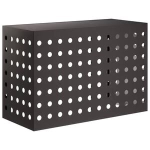 vidaXL Funda para Aire Acondicionado Negro 90 x 40 x 60 cm Acero