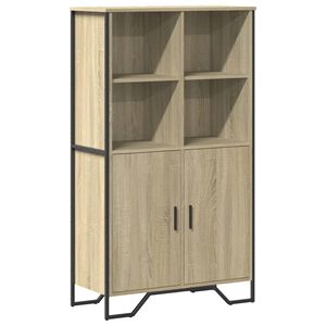 vidaXL Aparador alto madera ingenier&iacute;a roble Sonoma 79,5x35,5x137,5 cm
