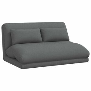 vidaXL Sill&oacute;n ajustable Gris oscuro Tela