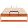 vidaXL Estructura de cama Marrón 100 x 210 cm Madera de pino macizo