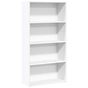 vidaXL Estanter&iacute;a de madera de ingenier&iacute;a blanca 80x30x152 cm