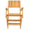 vidaXL Sillas de jardín plegables 4 uds madera maciza teca 55x62x90 cm