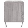 vidaXL Mueble para discos madera contrachapada gris Sonoma 100x38x48cm