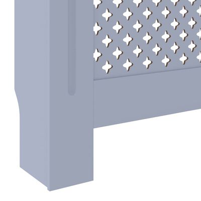 vidaXL Cubierta para radiador MDF gris 205 cm