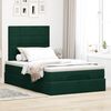 vidaXL Estructura de cama otomana colchones terciopelo verde oscuro
