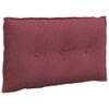 vidaXL Coj&iacute;n de Espalda Rojo vino 80 x 19 x 50 cm tela