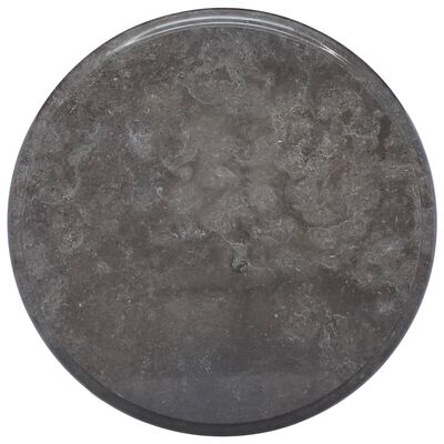 vidaXL Tablero para mesa mármol negro Ø40x2,5 cm